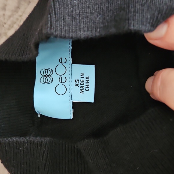 Cece,NWT,Sequin Long Sleeve Mock Neck Sweater,XS - Picture 4 of 11